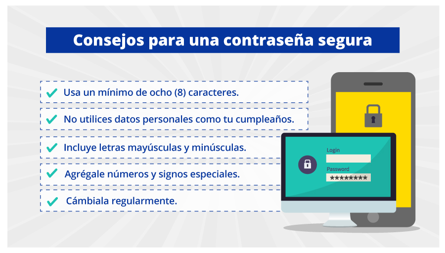 infografia de contraseña segura